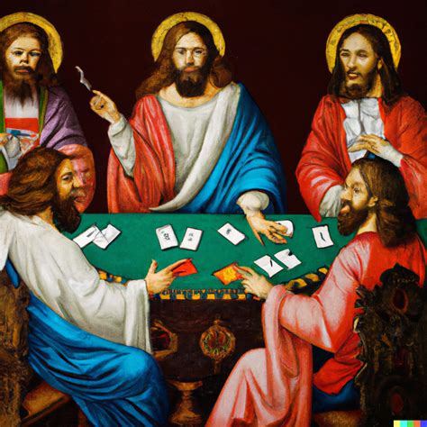 Picture Jesus Playing the Lottery .